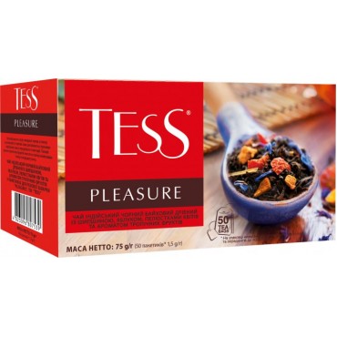 Чай черный пакетированный TESS Pleasure 50 пакетиков x 1.5 г