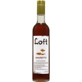 Сироп LOFT Амаретто 700 мл у скляній пляшці.