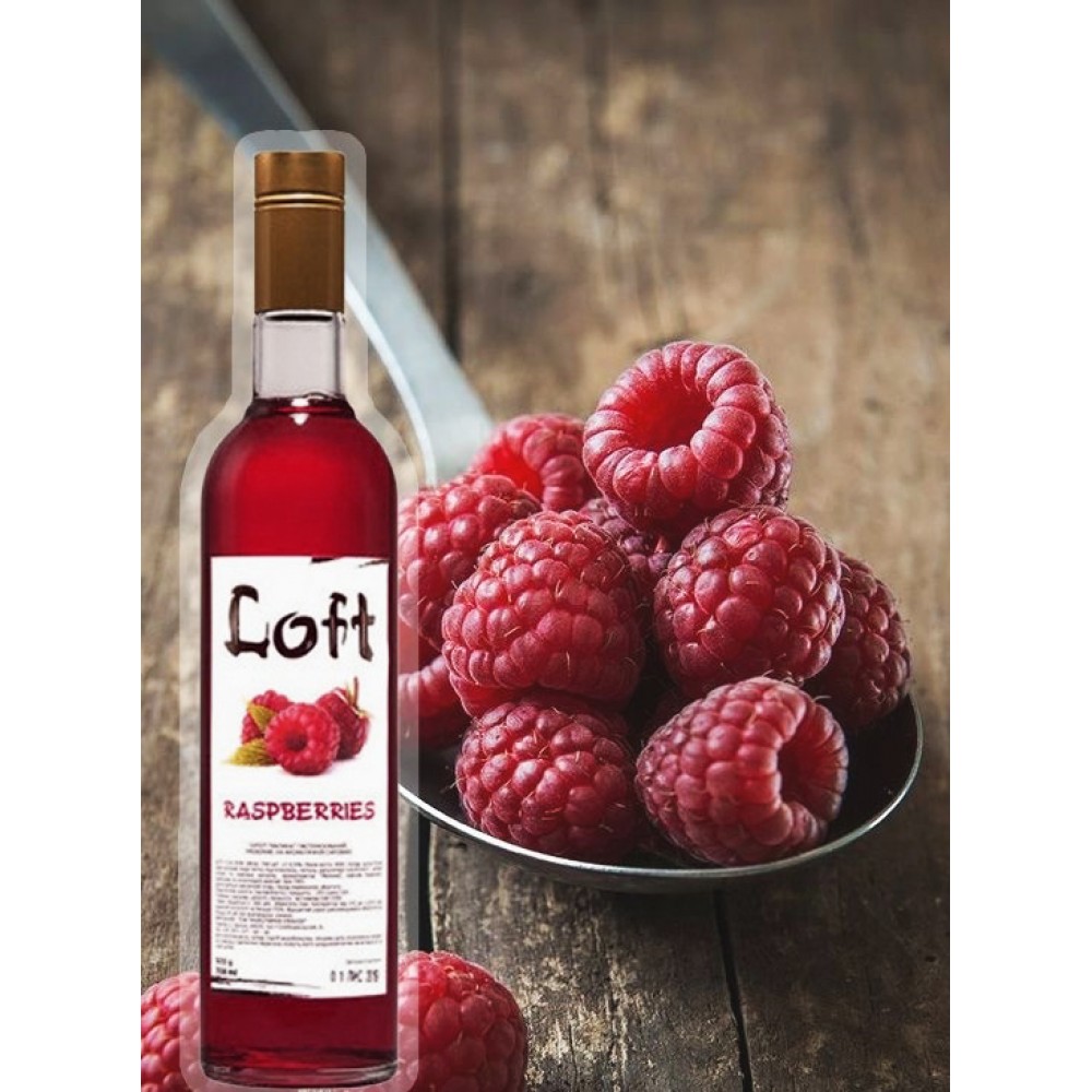 Сироп Loft Малина 700 Мл. В Стеклянной Бутылке.