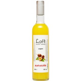 Сироп LOFT Маракуя 700 мл у скляній пляшці.