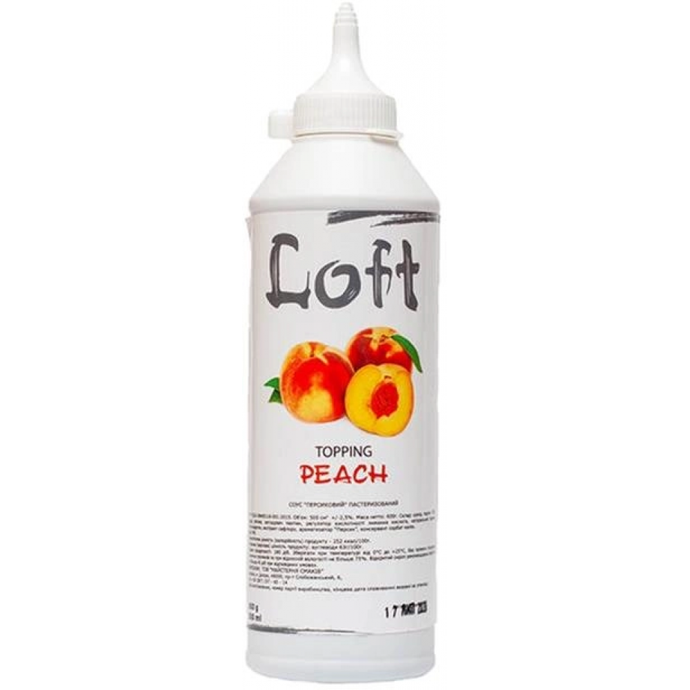 Топінг-соус LOFT Персик 600 грам