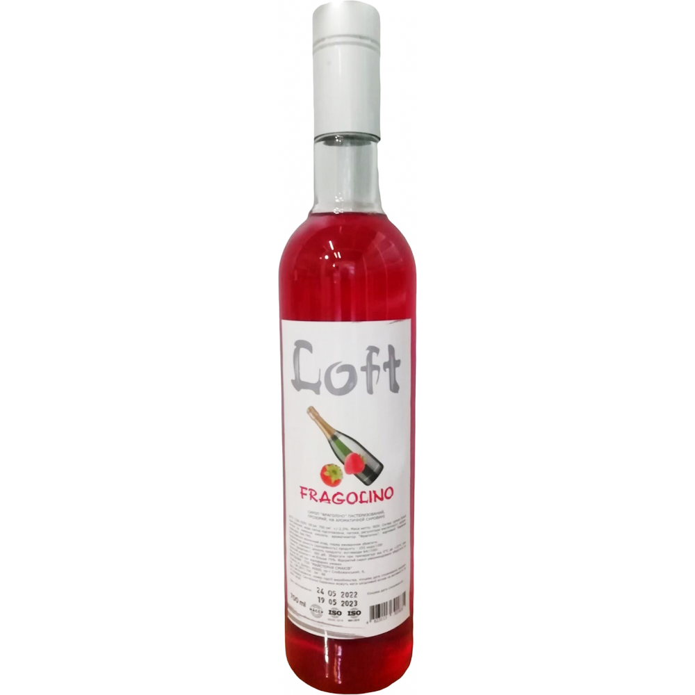 Сироп LOFT Фраголіно 700 мл у скляній пляшці
