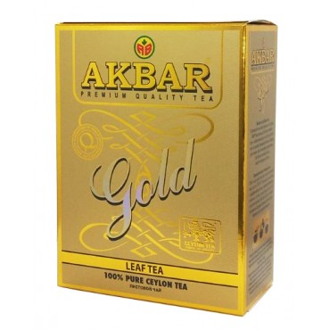 Чай Akbar Gold чорний листовий 250 грам