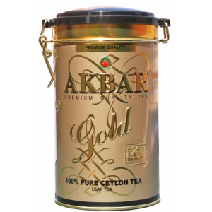 Чай Akbar Gold черный листовой 450 грамм в банке..