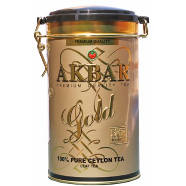 Чай Akbar Gold черный листовой 450 грамм в банке