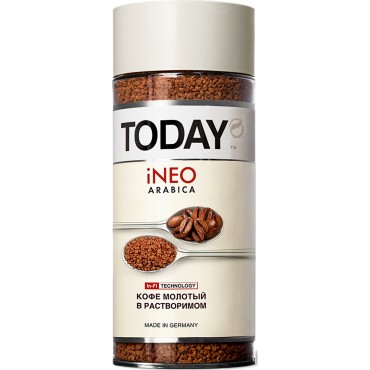 Кава TODAY Ineo Arabica цільнозернова розчинна 95 грам ст.