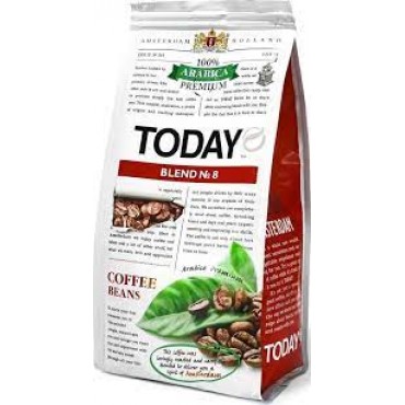 Кава TODAY Arabica Premium Blend № 8 зернова 200 грам