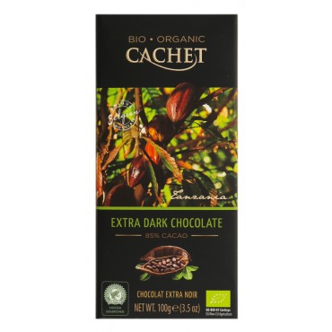 Шоколад Cachet 100 грамм черный 85% BIO Organic