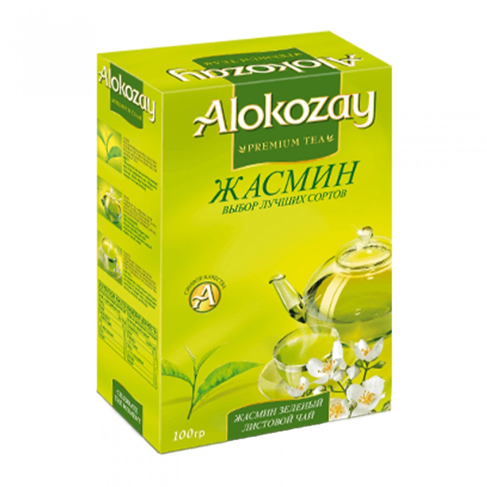 Чай "Alokozay" зеленый жасмин  100г