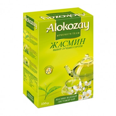 Чай "Alokozay" зеленый жасмин  100г