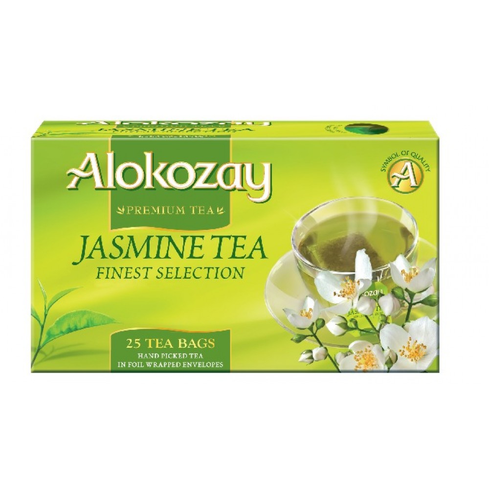 Чай "Alokozay" зеленый "Жасмин", 25 ф/п