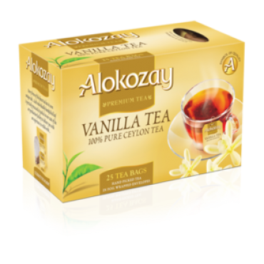 Чай "Alokozay" чорний "Ваніль", 25 ф/п