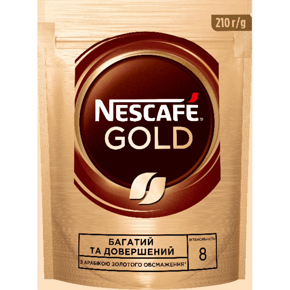 Кава Nescafe Gold розчинна 210 г м/у