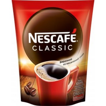 Кофе Nescafe Classic 250 грамм м/у