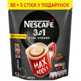 Напиток кофейный NESCAFE 3-в-1 Xtra Strong растворимый в стиках 53 шт х 13 г