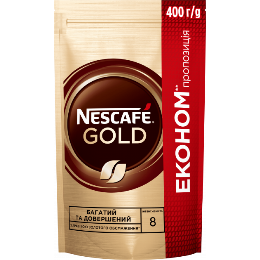 Кава Nescafe Gold розчинна 400 г м/у