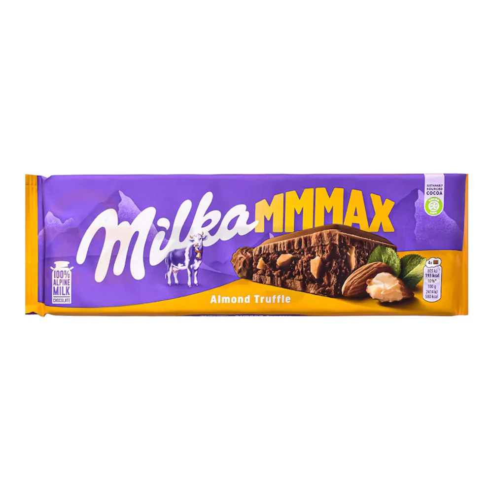 Шоколад молочний Milka Almond Truffle (Міндальний трюфель) 300 грам