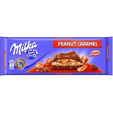 Шоколад Milka Peanut Caramel Арахис и Карамель 276 грамм