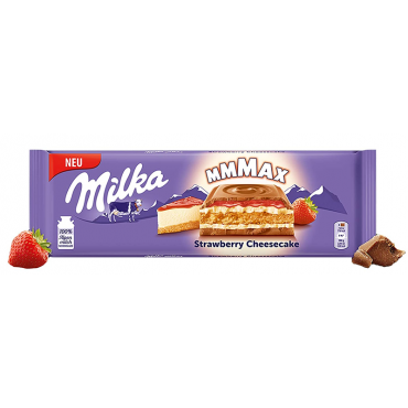 Шоколад молочный Milka Strawberry Cheesecake 300 грамм