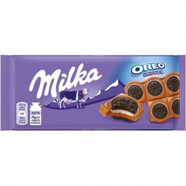 Шоколад Milka Oreo Sandwich 92 грамма