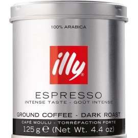 Кофе Illy Intenso Espresso BLACK 125 грамм ж/б