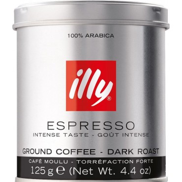Кофе Illy Intenso Espresso BLACK 125 грамм ж/б