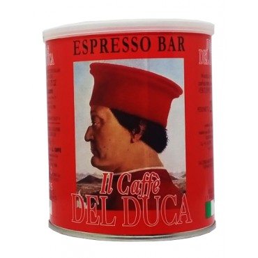 Кофе Del Duca 250 грамм Espresso Bar (красная) молотый ж/б