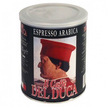 Кофе Del Duca 250 грамм Espresso Arabica (черная) молотый ж/б