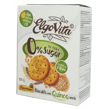 Печенье без сахара из киноа Elgorriaga Elgo Vita 0% Sugar Quinoa 150 грамм