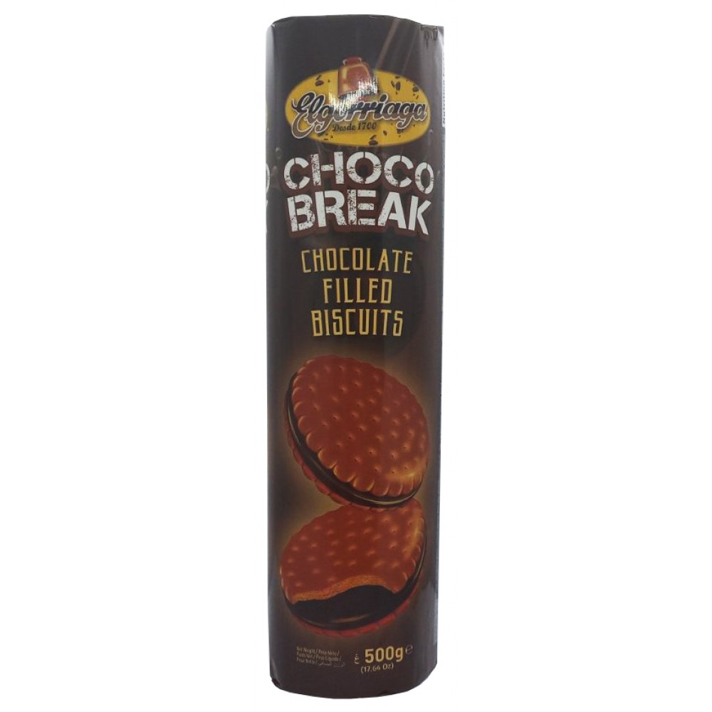 Печиво шоколадне з шоколадною начинкою Elgorriaga Choco Break (Іспанія) 500грам