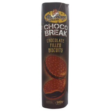 Печенье шоколадное с шоколадной начинкой Elgorriaga Choco Break (Испания) 500грамм