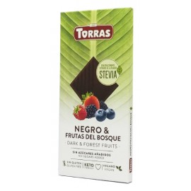 Шоколад Torras Stevia лесная ягода со стевией без сахара и глютена 125 грамм