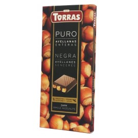 Шоколад Torras черный с фундуком 150 грамм