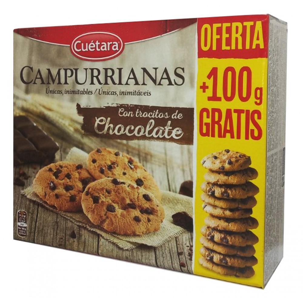 Печиво Cuetara Campurrianas зі шматочками шоколаду 450 Грамів