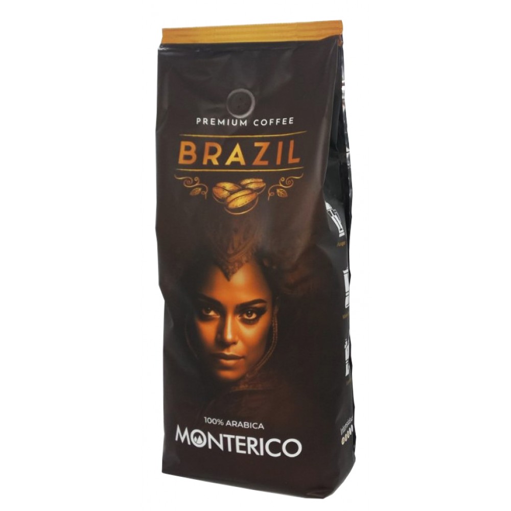Кава Monterico Brazil 100% арабіка зерно 1 кілограм