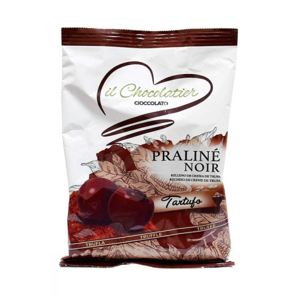 Цукерки праліне з молочного шоколаду з трюфельним кремом il Chocolatier Praline Noir Tartufo 100 грам