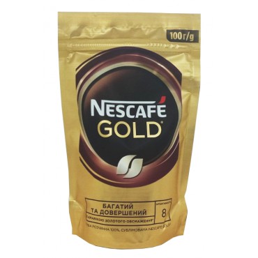 Кофе Nescafe Gold растворимый 100 грамм