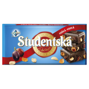 Studentska шоколад чорний з родзинками, горіхами т..