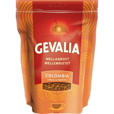 Кофе GEVALIA Mellan Rost Colombia растворимый 200 грамм эконом упаковка