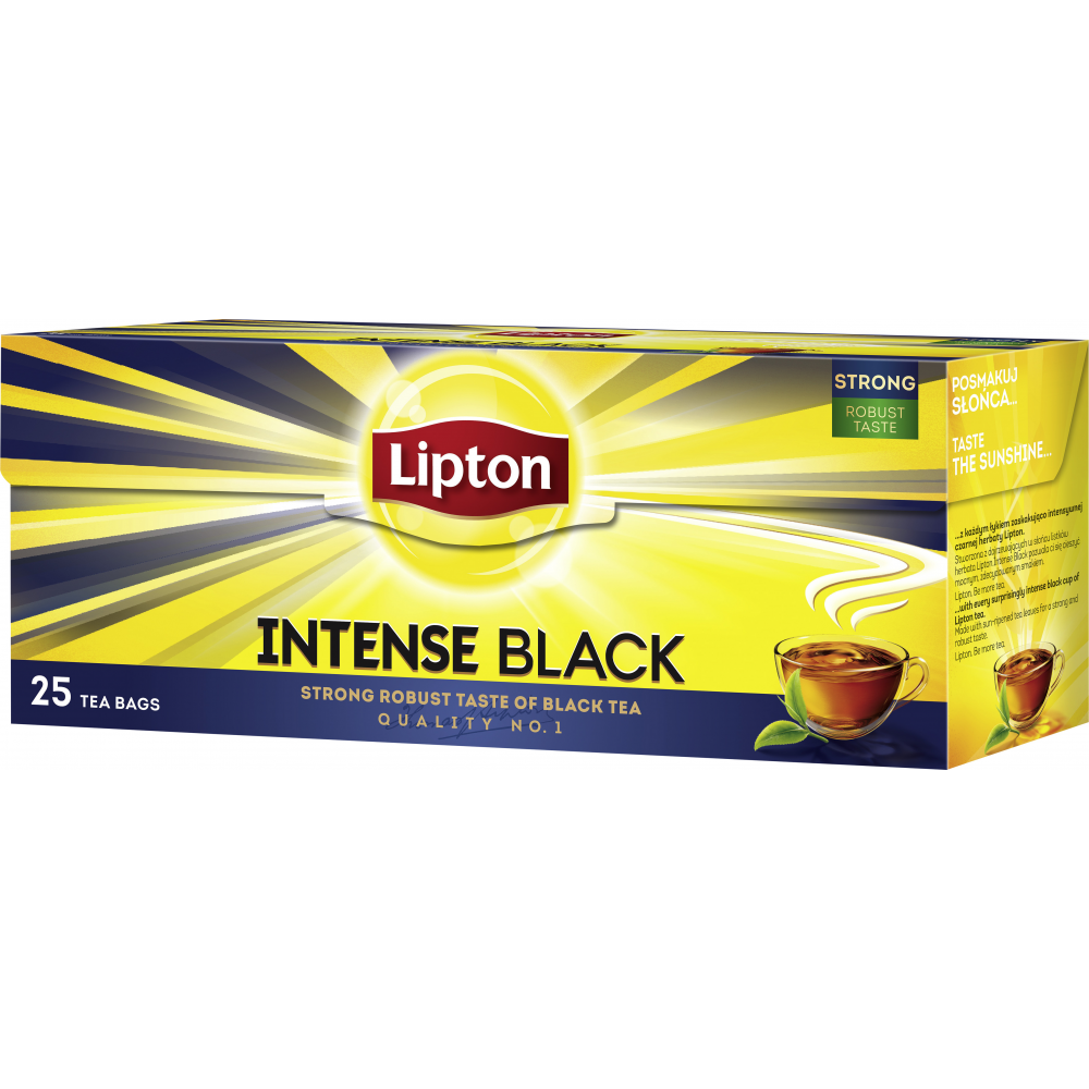 Чай чорний Lipton Intense 25 пакетиків