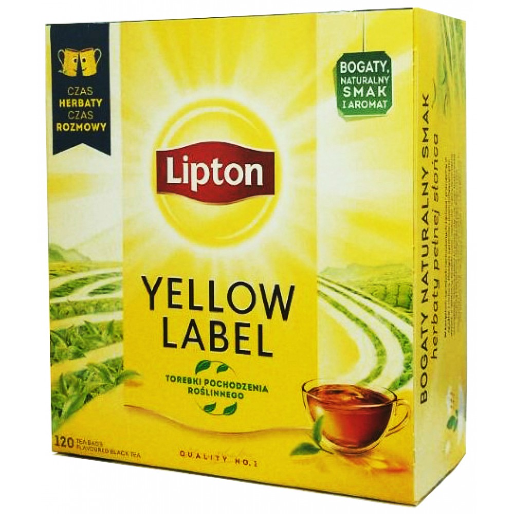 Чай чорний Lipton Yellow Label 120 пакетів