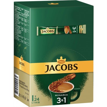 Jacobs Monarch 3в1, 15г*24 шт.