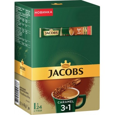 Jacobs Caramel 3в1, 15г*24 шт.