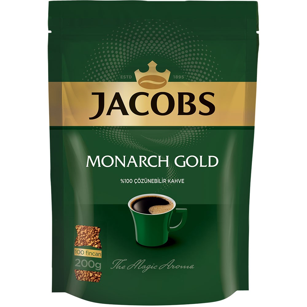 Кава "Jacobs" Monarch розчинна сублімована 200 грам економ упаковка