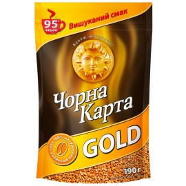 Кава "Чорна Карта" Голд 190г м/у