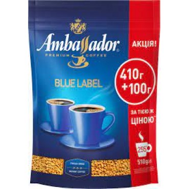 Кава "Ambassador" Blue Label 510г м/у