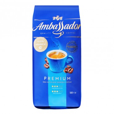 Кофе "Ambassador""PREMIUM" в зернах 500 грамм
