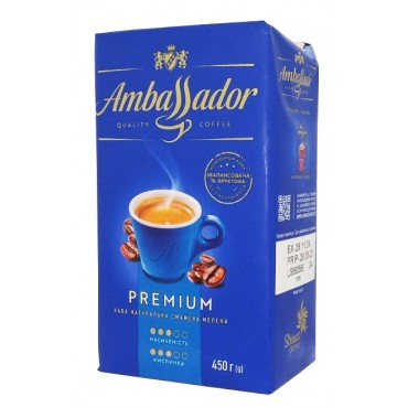 Кофе молотый Ambassador Premium 450 грамм