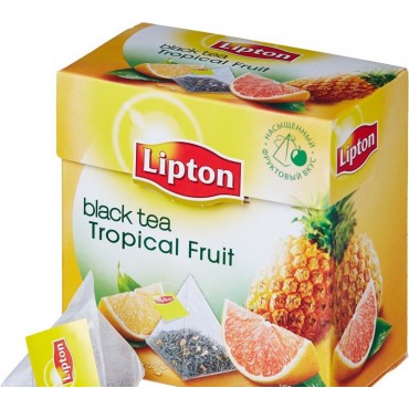 Чай "Lipton" Tropical Fruit, 20 пірамідок