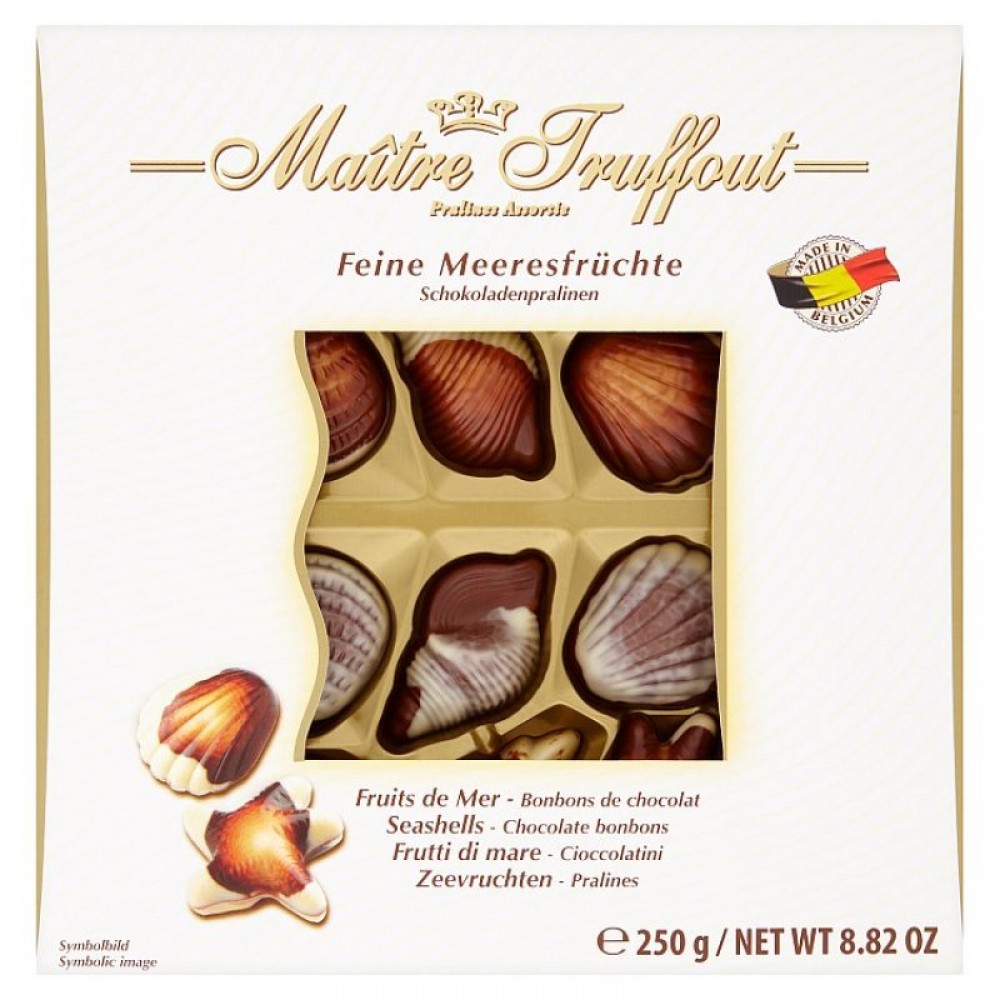 Конфеты Sea shells пралине 250 г, Maitre Truffout